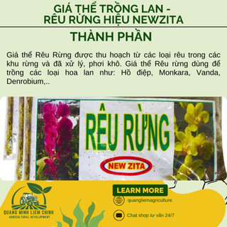 Rêu Rừng Trồng Lan Giữ Ẩm Tốt - Rêu Rừng Khô - Chuyên dùng cho lan, Giúp giữ nước, Kháng khuẩn