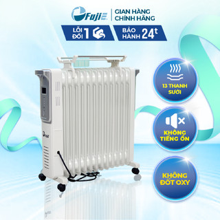 Máy sưởi dầu nhập khẩu FujiE OFR4413 Máy sưởi ấm 13 thanh sưởi - Không khô da - Tự ngắt khi đủ nhiệt