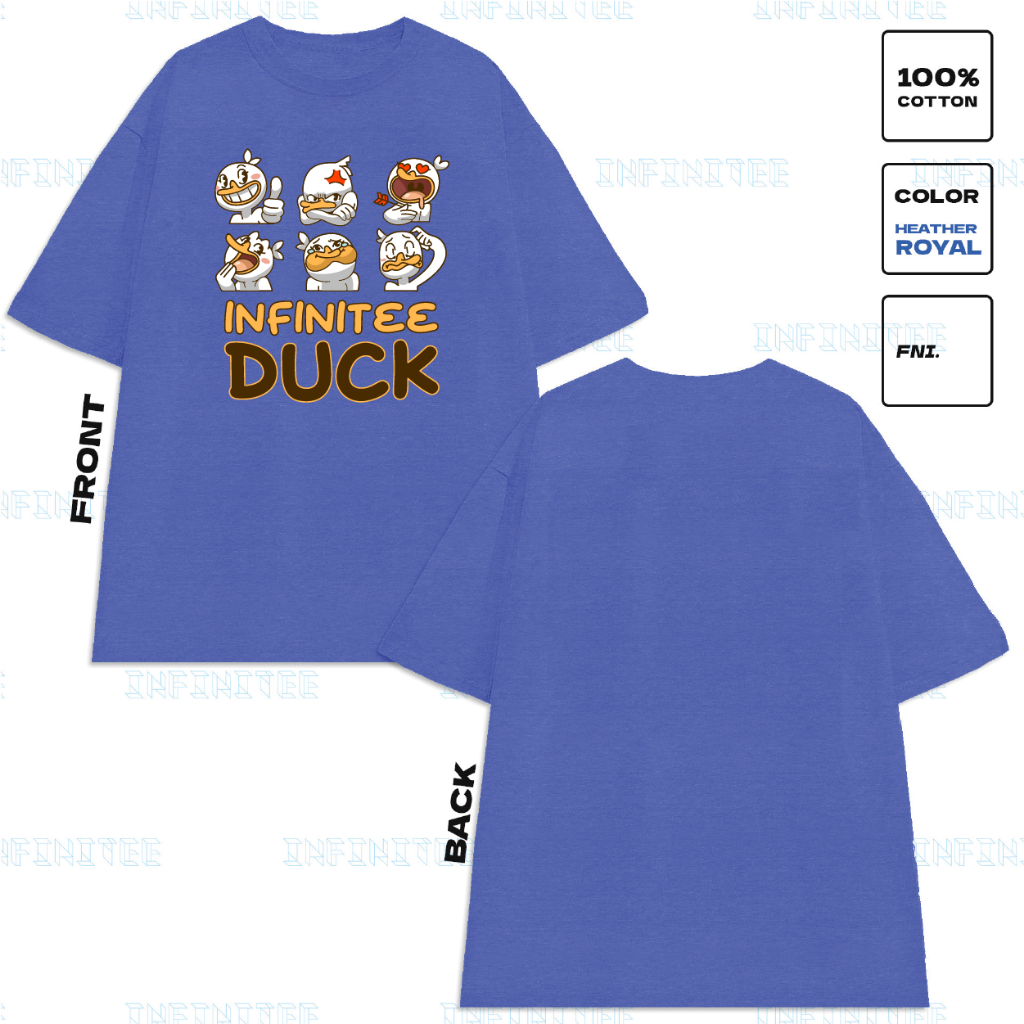 Áo thun INFINITEE Fni24054 Thun 100% Cotton - form rộng Unisex.