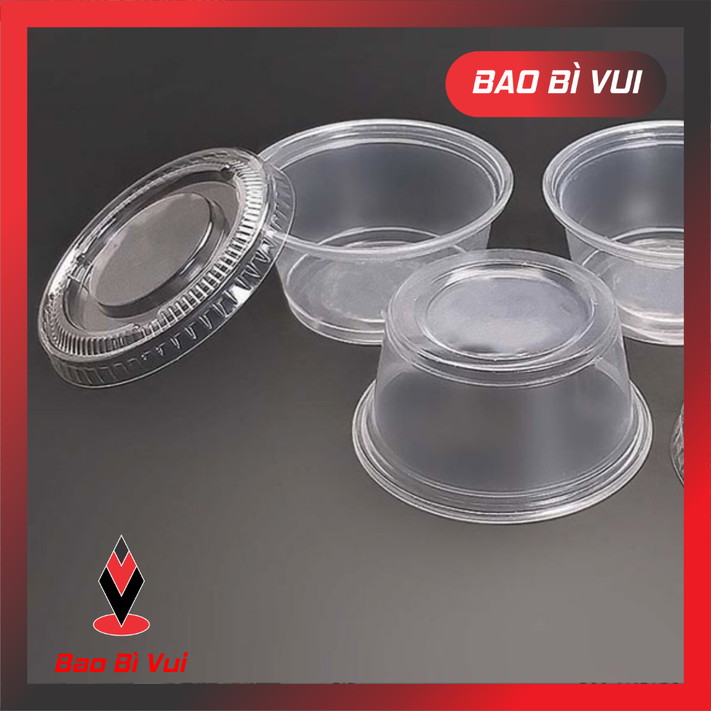 ( COMBO 500 CÁI) Hũ 2oz có nắp rời, hũ nước sốt 60ml - BAO BÌ VUI