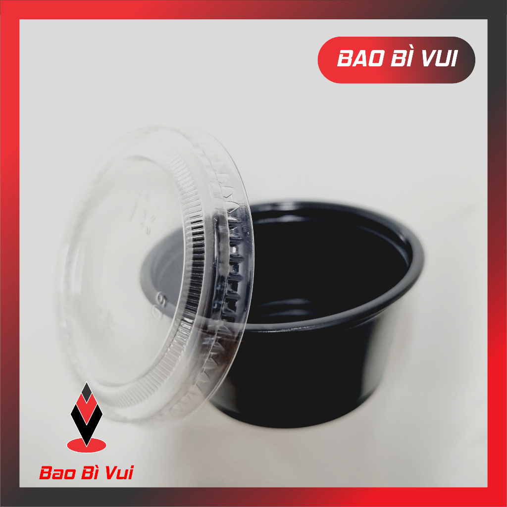 ( COMBO 500 CÁI) Hũ 2oz có nắp rời, hũ nước sốt 60ml - BAO BÌ VUI
