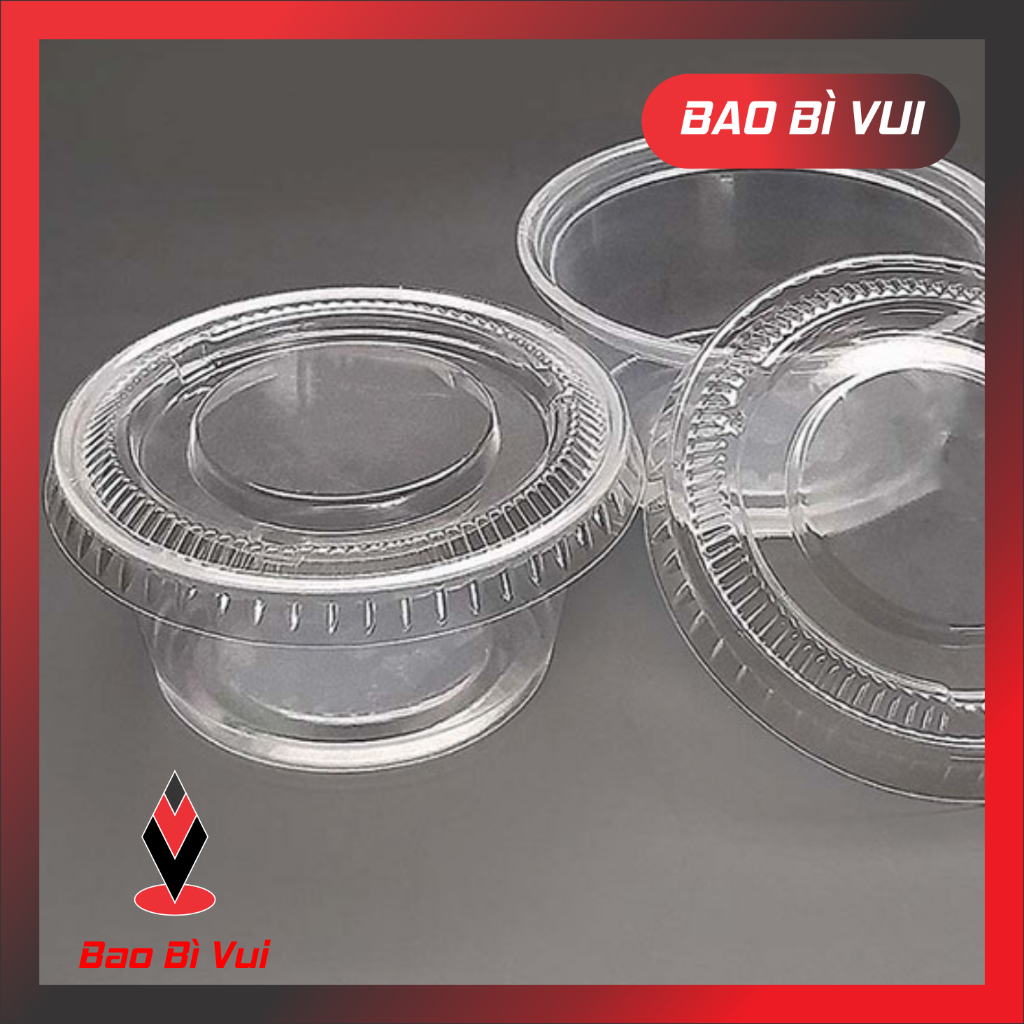( COMBO 500 CÁI) Hũ 2oz có nắp rời, hũ nước sốt 60ml - BAO BÌ VUI
