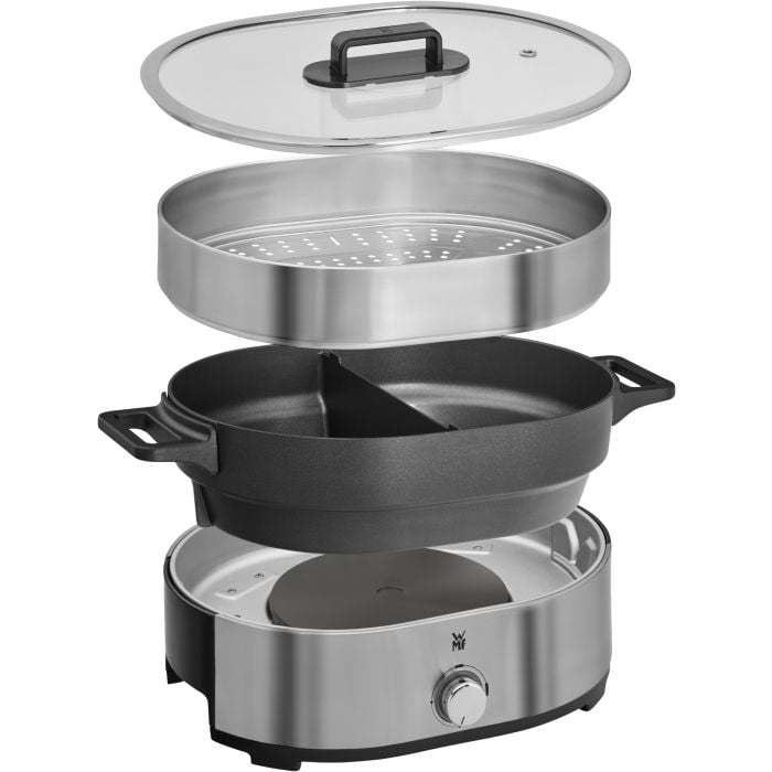 Ảnh Nồi Lẩu Hấp Điện WMF Lono, 2 Ngăn Chống Dính, 1 Xửng Hấp, Tặng Kèm 4 Phụ Kiện, Bảo Hành 12 Tháng 3