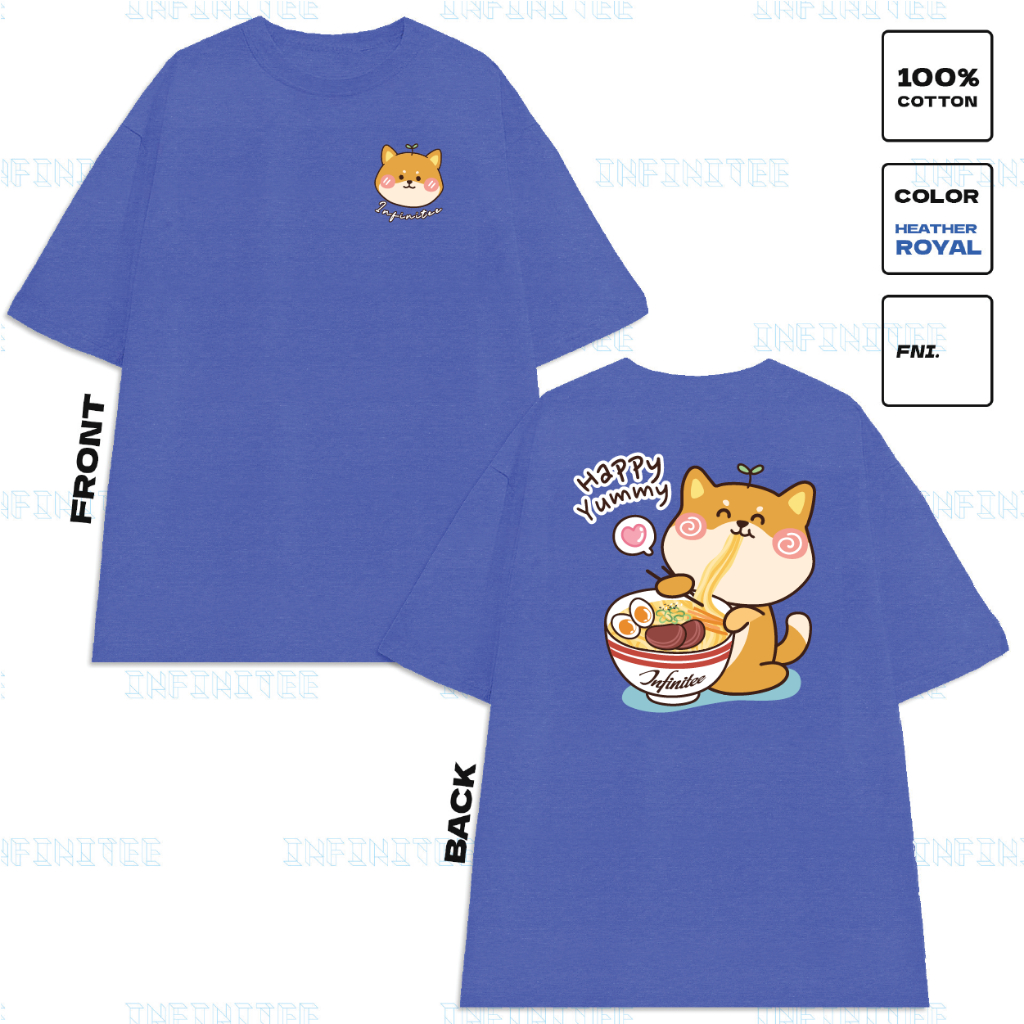 Áo thun INFINITEE Fni24055 Thun 100% Cotton - form rộng Unisex.