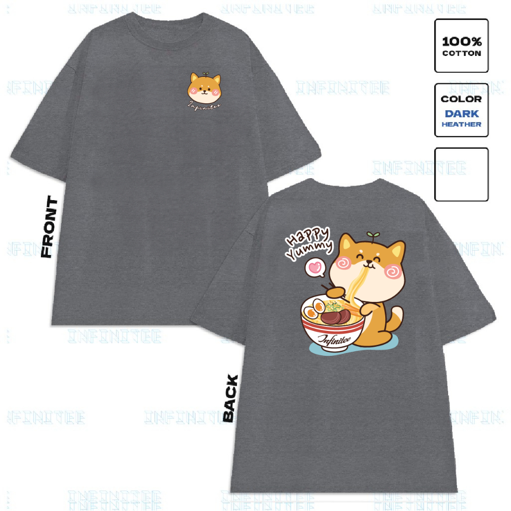 Áo thun INFINITEE Fni24055 Thun 100% Cotton - form rộng Unisex.