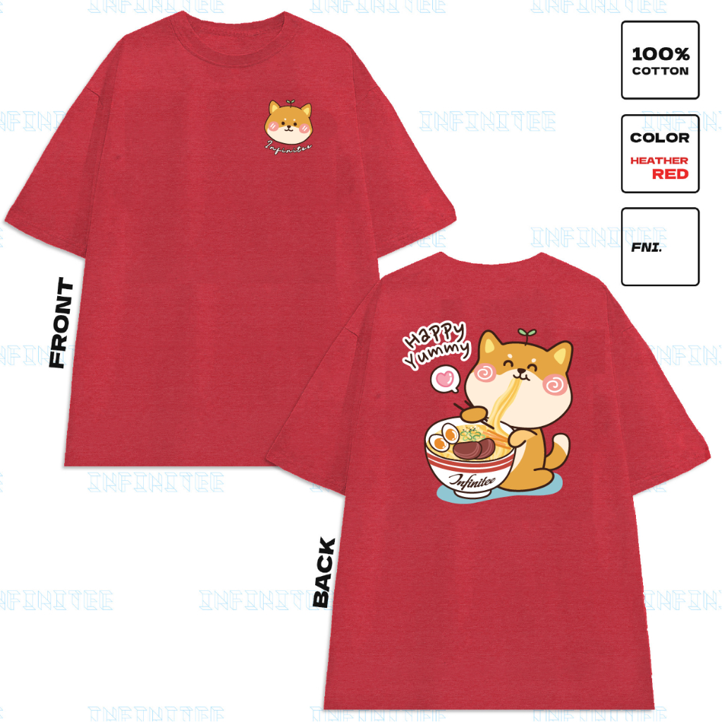 Áo thun INFINITEE Fni24055 Thun 100% Cotton - form rộng Unisex.