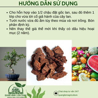 Giá Thể Trồng Lan - Vỏ Thông NewZita (4 SIZE) - Chuyên dùng cho hoa lan, Có thể kết hợp với Dớn cọng