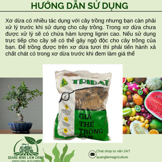 Giá Thể Trồng Lan - Vỏ Xơ Dừa Tribat (3dm3) - Giúp Chống Nóng, Giữ Ẩm và Giữ Dinh Dưỡng Tốt
