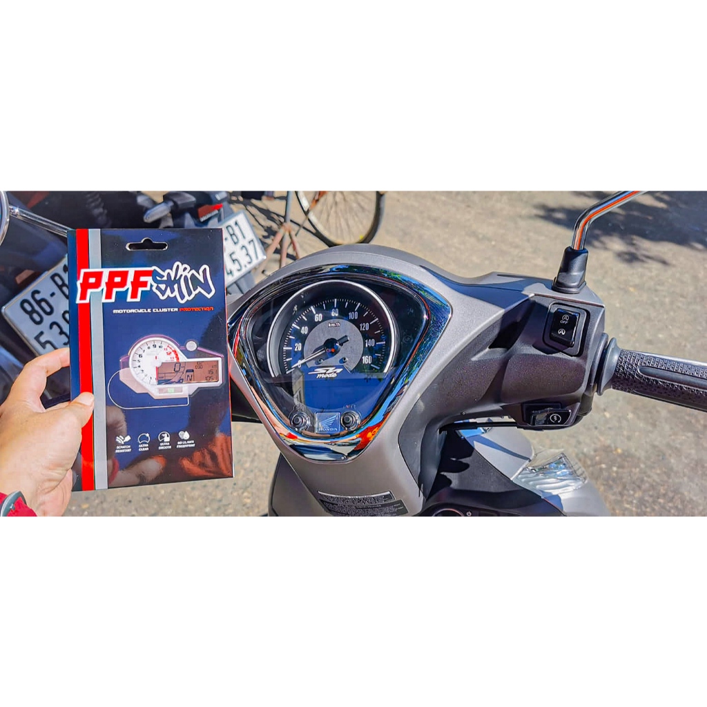 PPF Honda SH mode 2024  ... PPF dán bảo vệ mặt đồng hồ xe