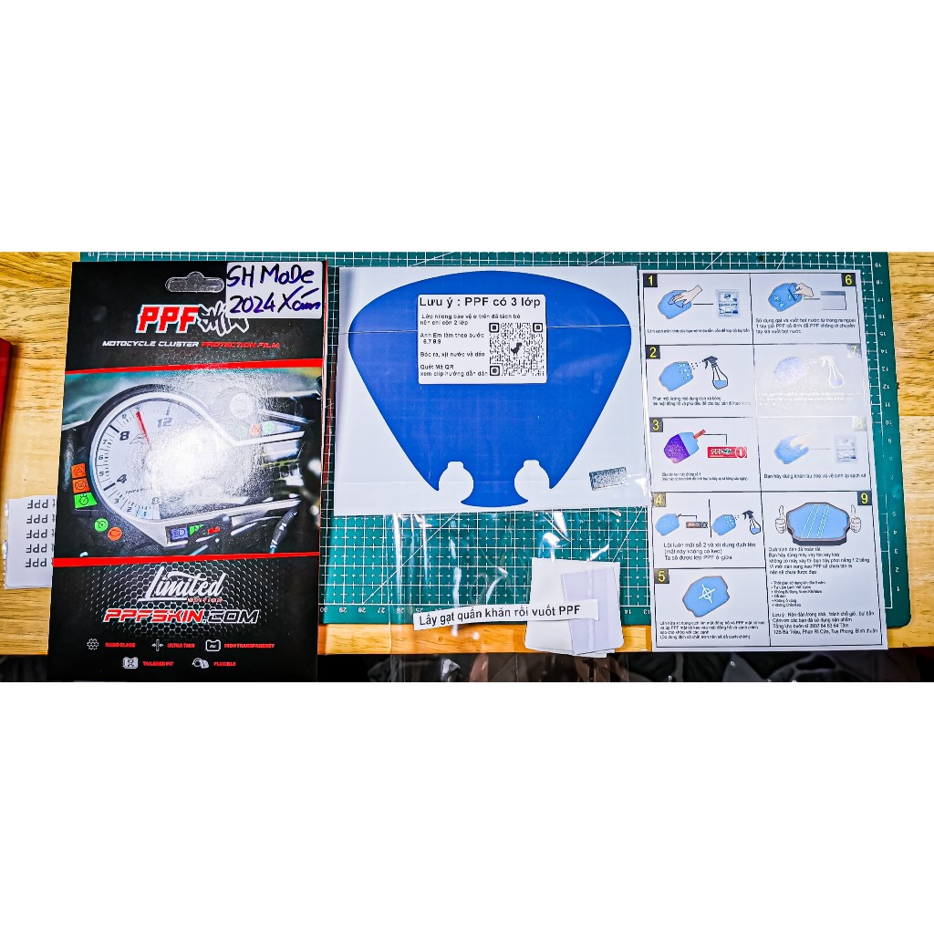 PPF Honda SH mode 2024  ... PPF dán bảo vệ mặt đồng hồ xe