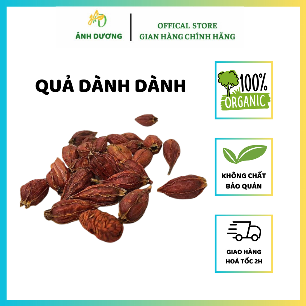 500GR Quả Dành Dành, Hạt Dành Dành, Chi Tử Tạo Màu Vàng Tự Nhiên Dùng Làm Xôi, Bánh, Chè...