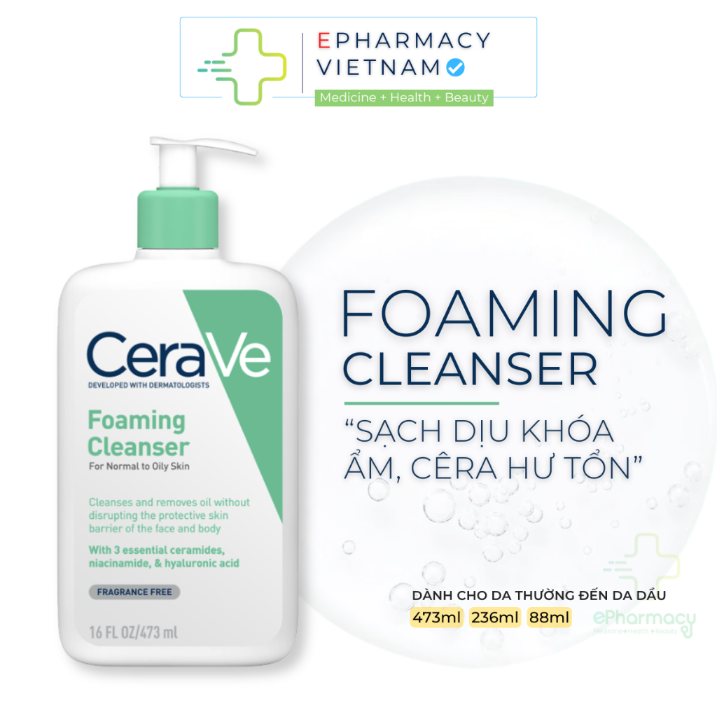Cerave foaming cleanser - Giá Tốt, Sale Tháng 08, Freeship 0Đ | Shopee ...
