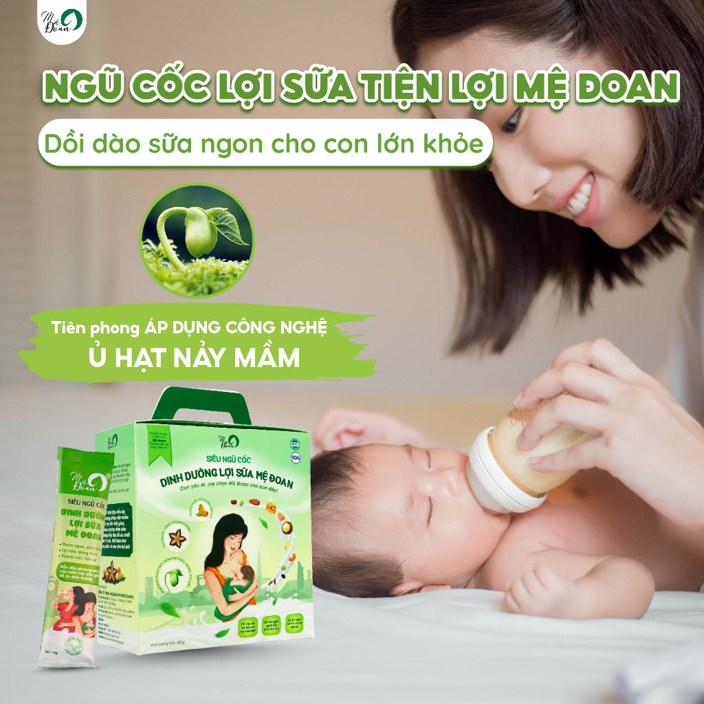 Ảnh - Ngũ cốc lợi sữa Mệ Đoan cung cấp dinh dưỡng trong thai kỳ và nuôi con bằng sữa 450g 2
