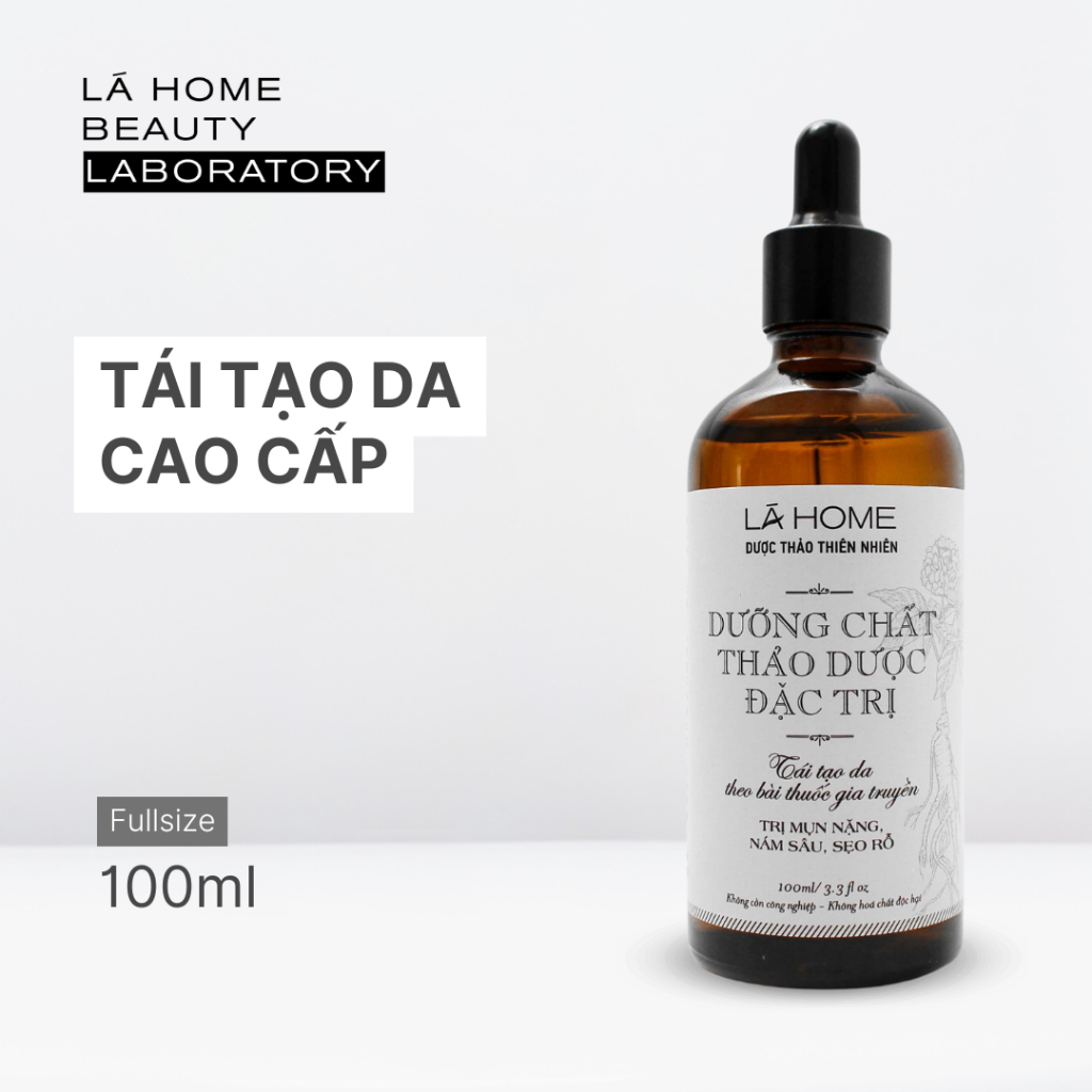 Dưỡng Chất Thảo Dược Cao Cấp - Lá Home (Tái tạo nhanh cho da mụn & nám) giảm đỏ giảm sưng