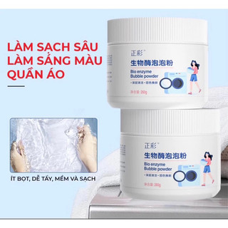 COMBO 3 lọBột Tẩy Trắng Quần Áo Enzyme Sinh Học 260g Đánh Bay Vết Bẩn Khử Vết Ố Vàng Làm Trắng Quần Áo
