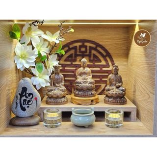 Đế kê tượng phật, đế kê tượng, kệ để máy tính, màn hình, đa năng gỗ thông chất lượng cao, dễ dàng vệ sinh lau dọn