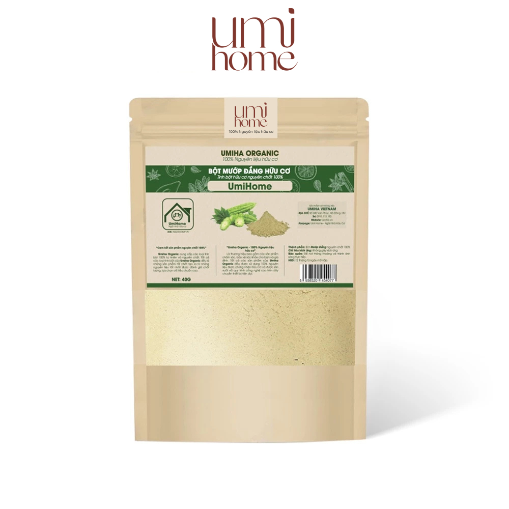 Ảnh Bột đắp mặt nạ Mướp Đắng nguyên chất UMIHOME 135g dưỡng da, ngăn ngừa mụn hiệu quả 3