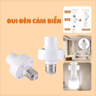 Đui Đèn Cảm Ứng Radar Vi Sóng E27 220V Tự Bật Tắt 360° | Cảm Biến Chuyển Động Tiết Kiệm Điện