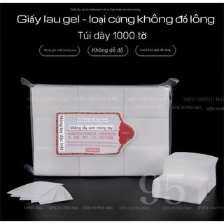 Giấy lau gel nail - giấy lau móng loại cứng xịn không đổ lông