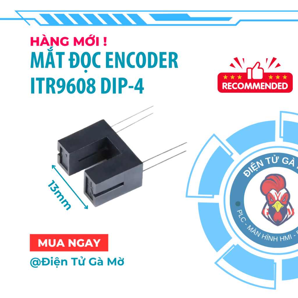 [1 CON] Mắt Đọc Encoder Chữ U Cảm Biến Quang Học ITR9608 ITR-9608 DIP-4 ...