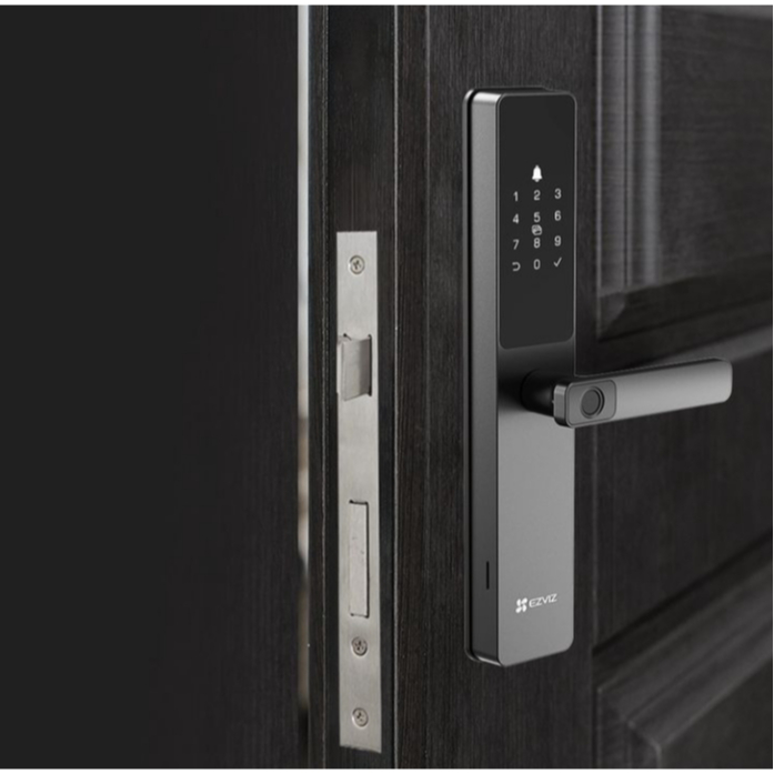 [Lắp đặt HN-DN-HCM] Khóa vân tay thông minh Ezviz DL05, tích hợp chuông cửa,kết nối với camera Ezviz, nhiều cách mở khóa