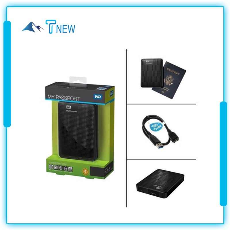 Ổ cứng di động HDD Box WD MY PASSPORT 500GB 2.5” USB 3.0 bảo hành 24 ...