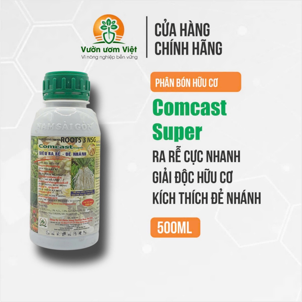 Phân bón hữu cơ COMCAST siêu kích rễ tự nhiên - 500ml