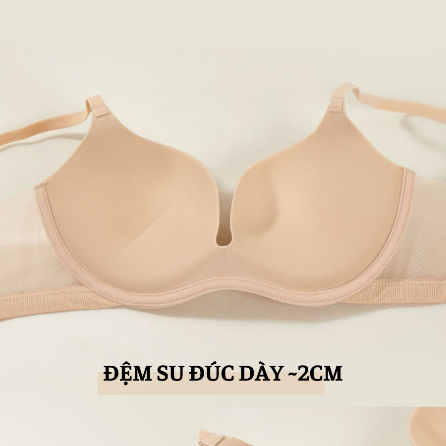 Áo Ngực Su Đúc Không Gọng Phối Dây Lưới Mềm Mại Siêu Êm DORIS S26