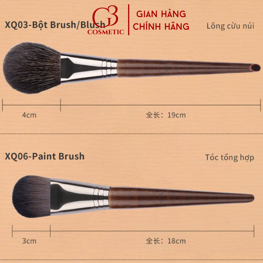 【OVW】Bộ cọ trang điểm 14 cây OVW lông tự nhiên mềm mại bộ cọ makeup cá nhân chuyên nghiệp