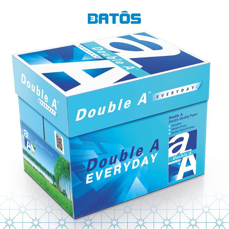 [Có VAT] Thùng Giấy A4 Double A 70gsm (5 reams)