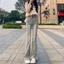 Quần Jean Ống Loe Co Giãn 4 Chiều Lưng Cao Tôn Dáng Quần Suông Ống Rộng Dáng Đứng Cạp Cao MIAA Q21