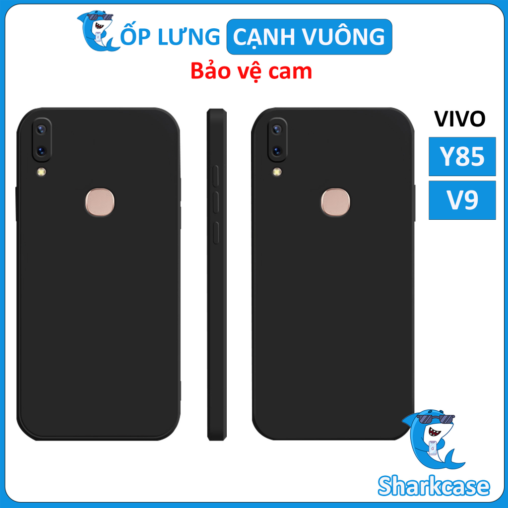 Ốp lưng Vivo Y85 / V9 bảo vệ cam điện thoại toàn diện cạnh vuông nhựa dẻo tpu bibi glass