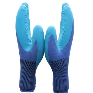 [SIÊU RẺ + HỎA TỐC] SET 20 ĐÔI Găng tay sơn xanh 688 bảo hộ lao động chất liệu bền đẹp - Bao tay lao động bởi OKAMAS