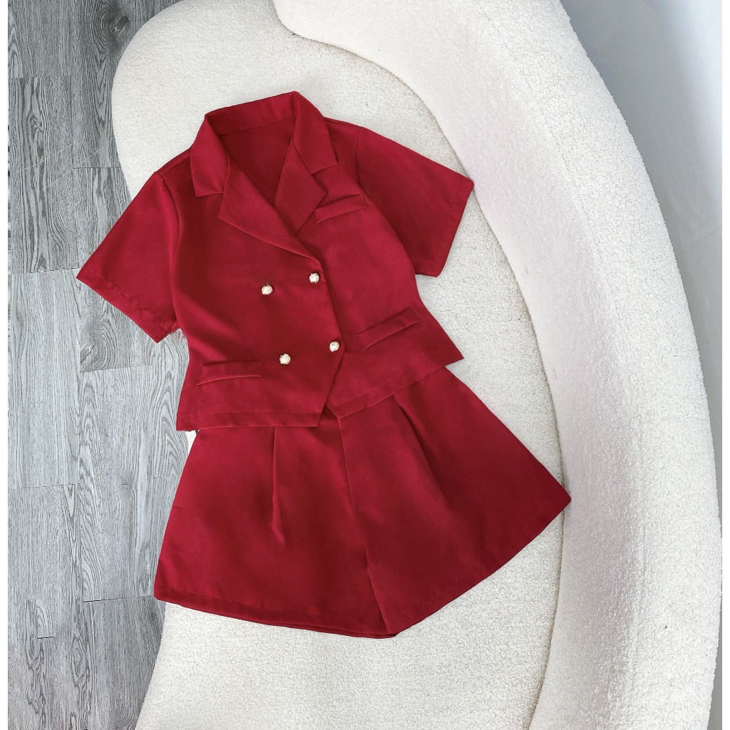 Set Thiết Kế Bigsize Nữ,Set Croptop Quần Ngắn Nữ Vải Cotton Lên Phom Sang Chảnh SET847