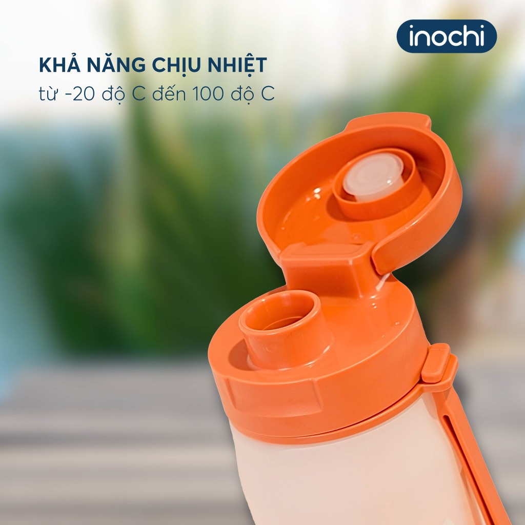 [MẪU MỚI] Bình nước Kita Glow INOCHI nhựa nguyên sinh cao cấp, nắp chống rò rỉ nước size 500ml và 700ml