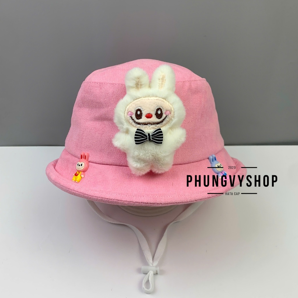 Bé 1- 2 Tuổi/Vđ 49cm_Mũ bucket tai bèo vành trai gái trẻ em phungvyshop-nón /Bo nhí nhung lật LABU BU HÀNGNHÍNHA /