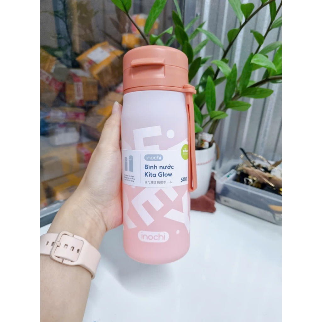 [MẪU MỚI] Bình nước Kita Glow INOCHI nhựa nguyên sinh cao cấp, nắp chống rò rỉ nước size 500ml và 700ml