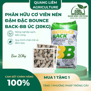 Phân Hữu Cơ viên nén đậm đặc Bounce Back- BB Úc (bao 20KG), dùng cho cây kiểng, hoa lan, bonsai