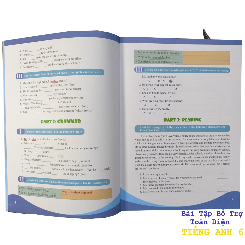 Sách-Bài Tập Bổ Trợ Toàn Diện Tiếng Anh Lớp 6