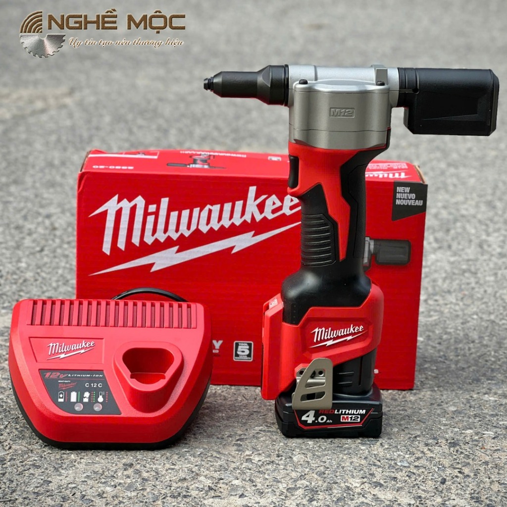 Máy rút rive Milwaukee M12 BPRT M12 2550 Chính hãng Nghề Mộc | Shopee ...