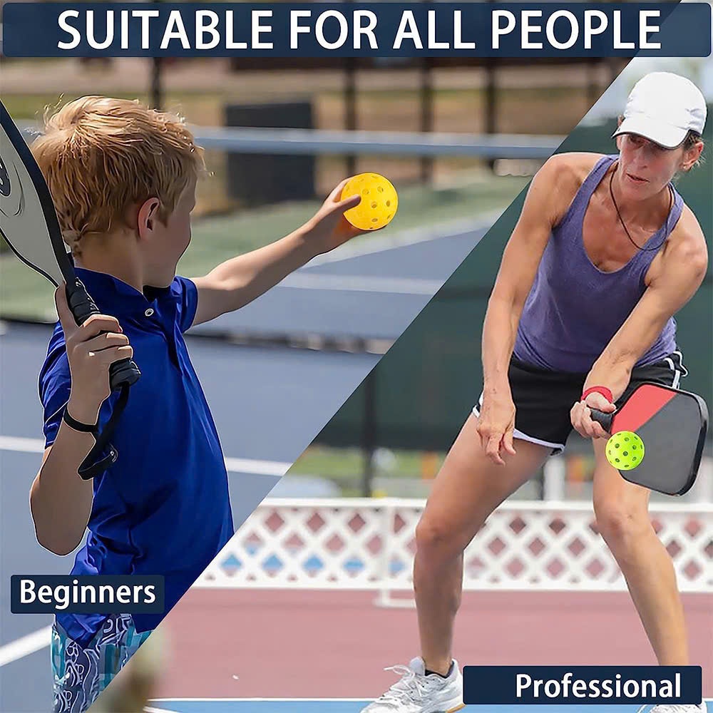 Bóng Pickleball 40 lỗ ngoài trời và tiêu chuẩn tập luyện,chất liệu TPE độ bền cao và độ nẩy ổn định
