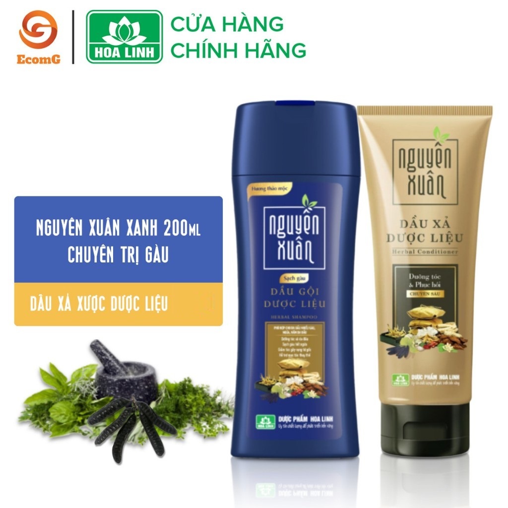 Ảnh Set dầu gội và dầu xả Nguyên xuân dành cho Da đầu gàu - Dưỡng tóc chắc khỏe NX5-004 1