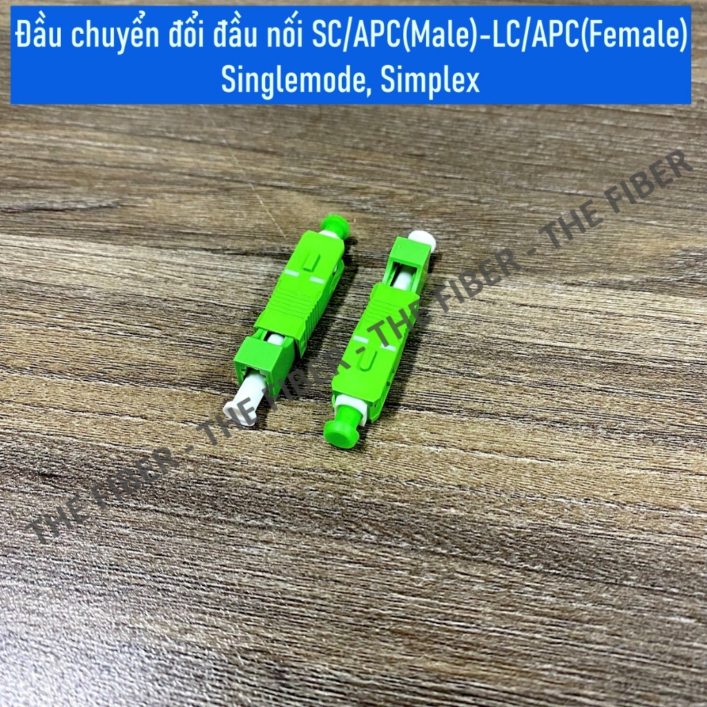 Đầu chuyển đổi đầu nối SC/APC(Male)-LC/APC(Female) Singlemode, Simplex ...
