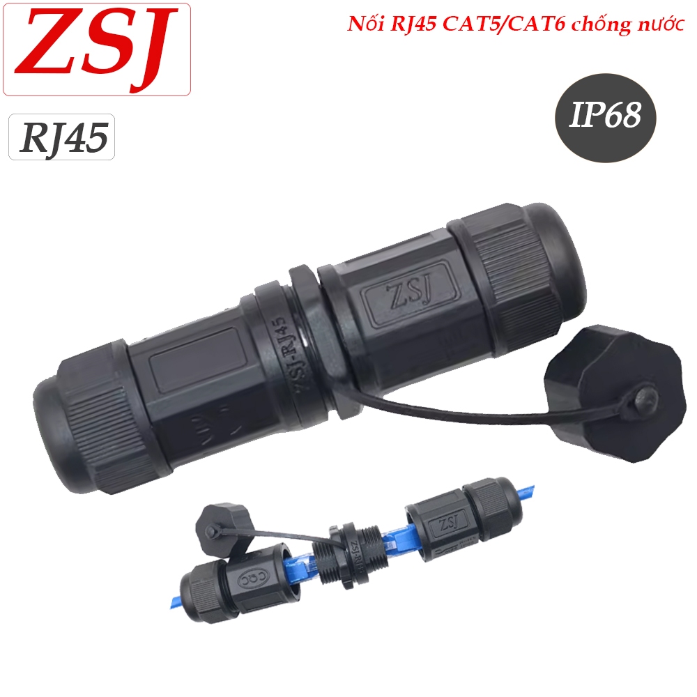 Đầu nối mạng RJ45 CAT5 CAT6 chống nước ngoài trời chuẩn IP68 chính hãng ...