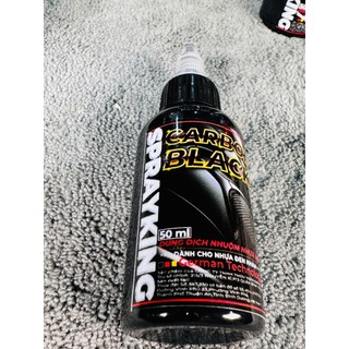 Chai dung dịch kem nhuộm nhựa đen nhám Sprayking Carbon Black 50ml hiệu ứng lá sen kháng nước