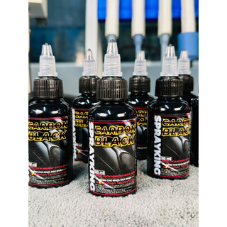 Chai dung dịch kem nhuộm nhựa đen nhám Sprayking Carbon Black 50ml hiệu ứng lá sen kháng nước