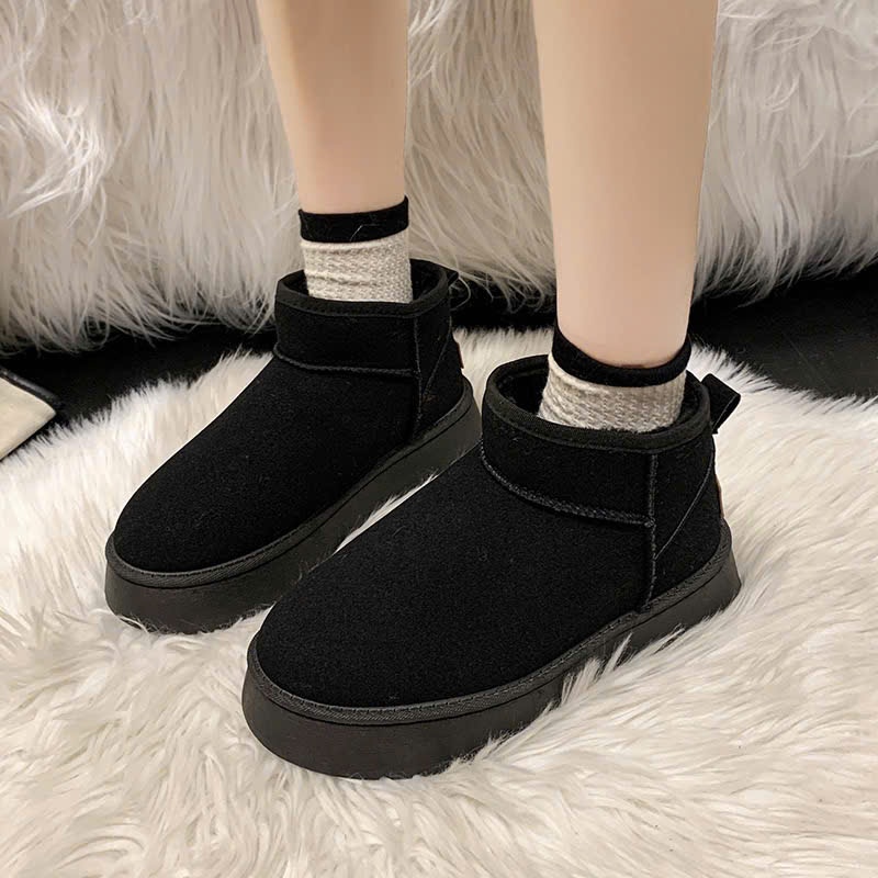 Giày Boost Nữ Mùa Đông Đế Độn Lót Lông Bên Trong Thời Trang Hàn Quốc B002 - ntshoes91