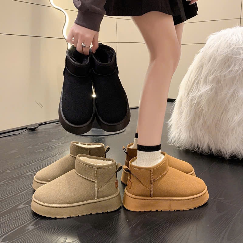 Giày Boost Nữ Mùa Đông Đế Độn Lót Lông Bên Trong Thời Trang Hàn Quốc B002 - ntshoes91