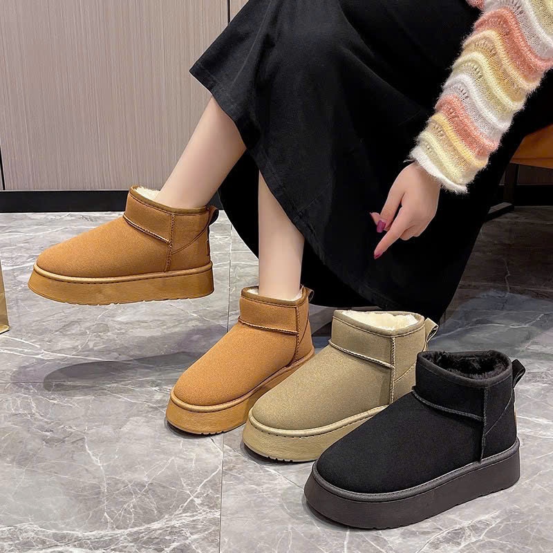 Giày Boost Nữ Mùa Đông Đế Độn Lót Lông Bên Trong Thời Trang Hàn Quốc B002 - ntshoes91