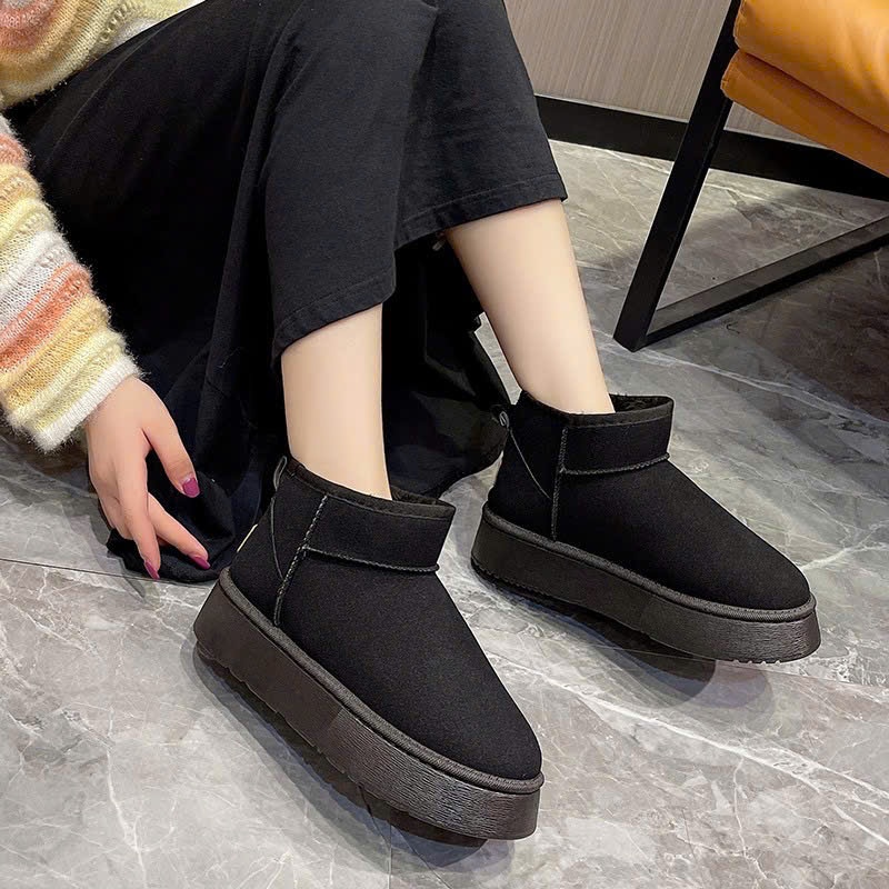 Giày Boost Nữ Mùa Đông Đế Độn Lót Lông Bên Trong Thời Trang Hàn Quốc B002 - ntshoes91